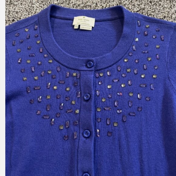 Kate Spade Women's Cardigan Sweater Jewels Size XS EUC - Picture 4 of 14